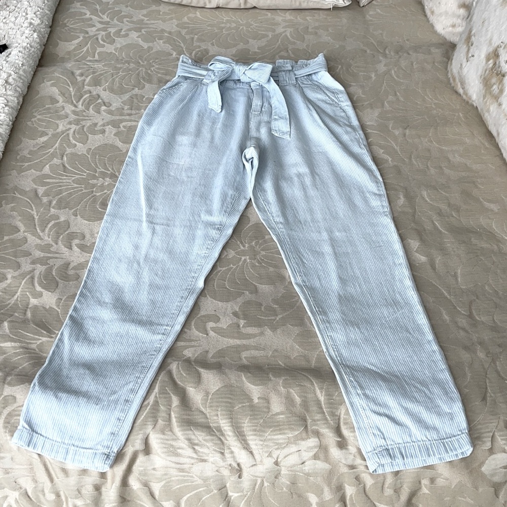 Baggy Blue & White Pinstriped Blue Spice Pants